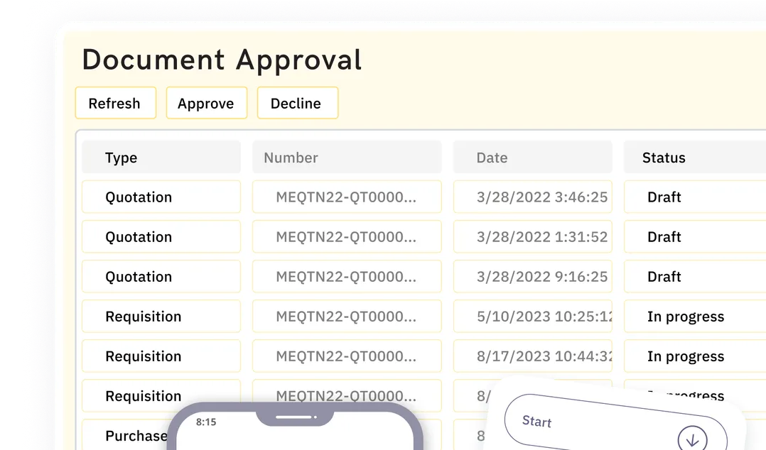 Approve critical processes quickly to avoid delays