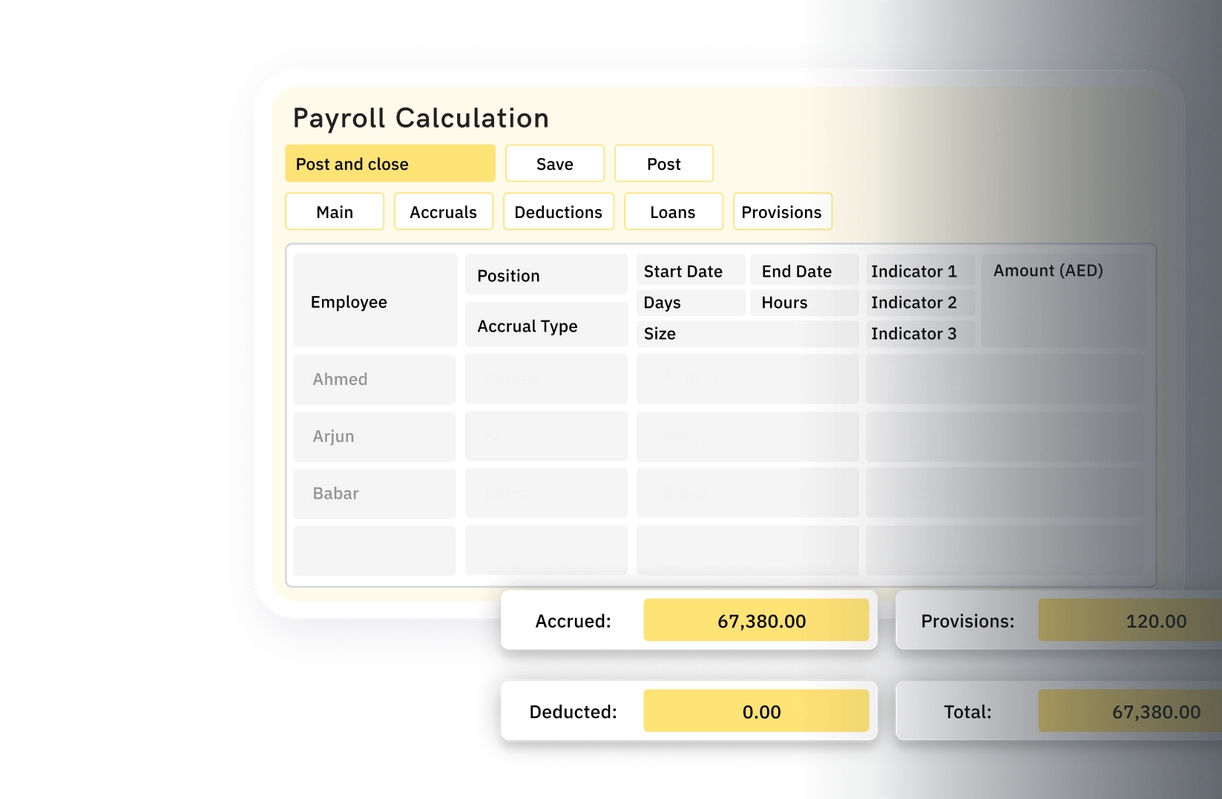 Payroll calculation