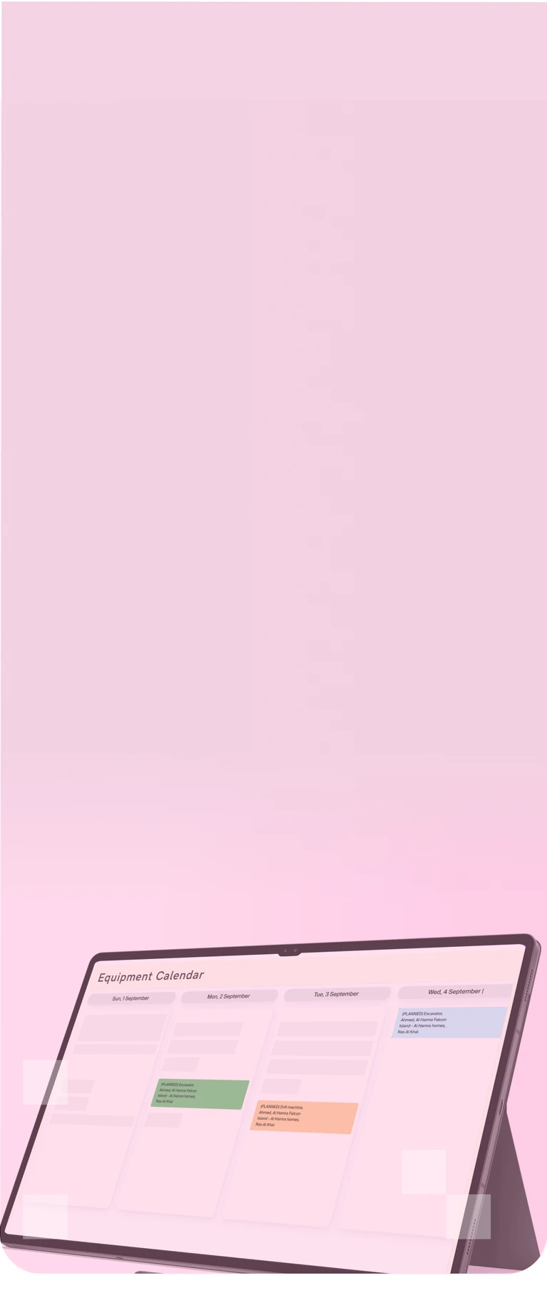 Equipment Management Software for Construction | FirstBit KSA