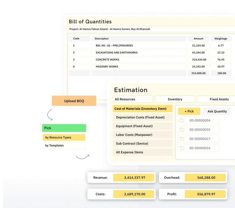 Generate detailed estimates tailored to project needs
